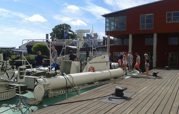 Visning vid Marinmuseum den 16 juli